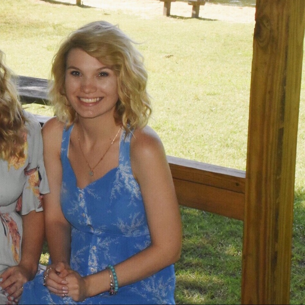 Blue and white maxi dress size small red dress